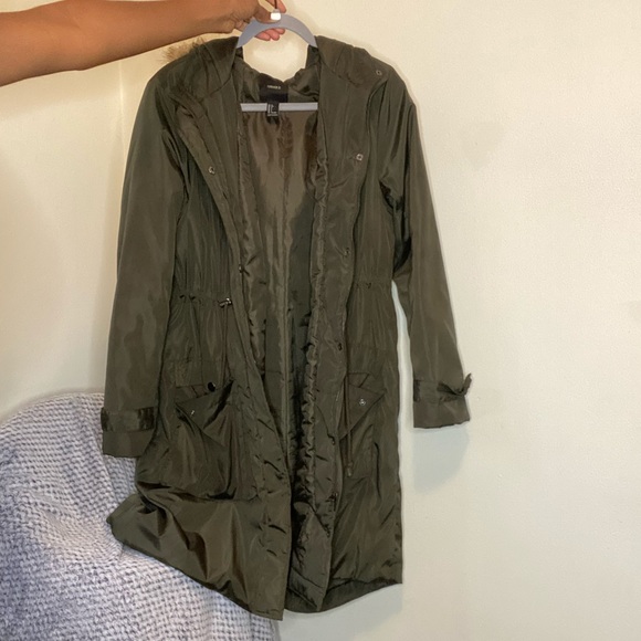 Forest green coat - Picture 4 of 6